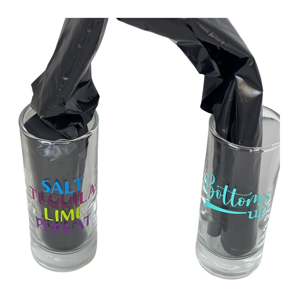 Cristar Clear Round Barware Tequila & Bottom Up Short Glasses 2.5 oz Lot of 2